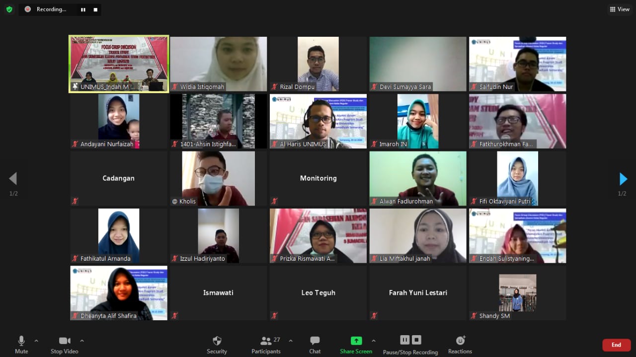 You are currently viewing FOCUS GROUP DISCUSSION, TRACER STUDY DAN SARASEHAN ALUMNI KELAS REGULER DAN LINTAS JALUR